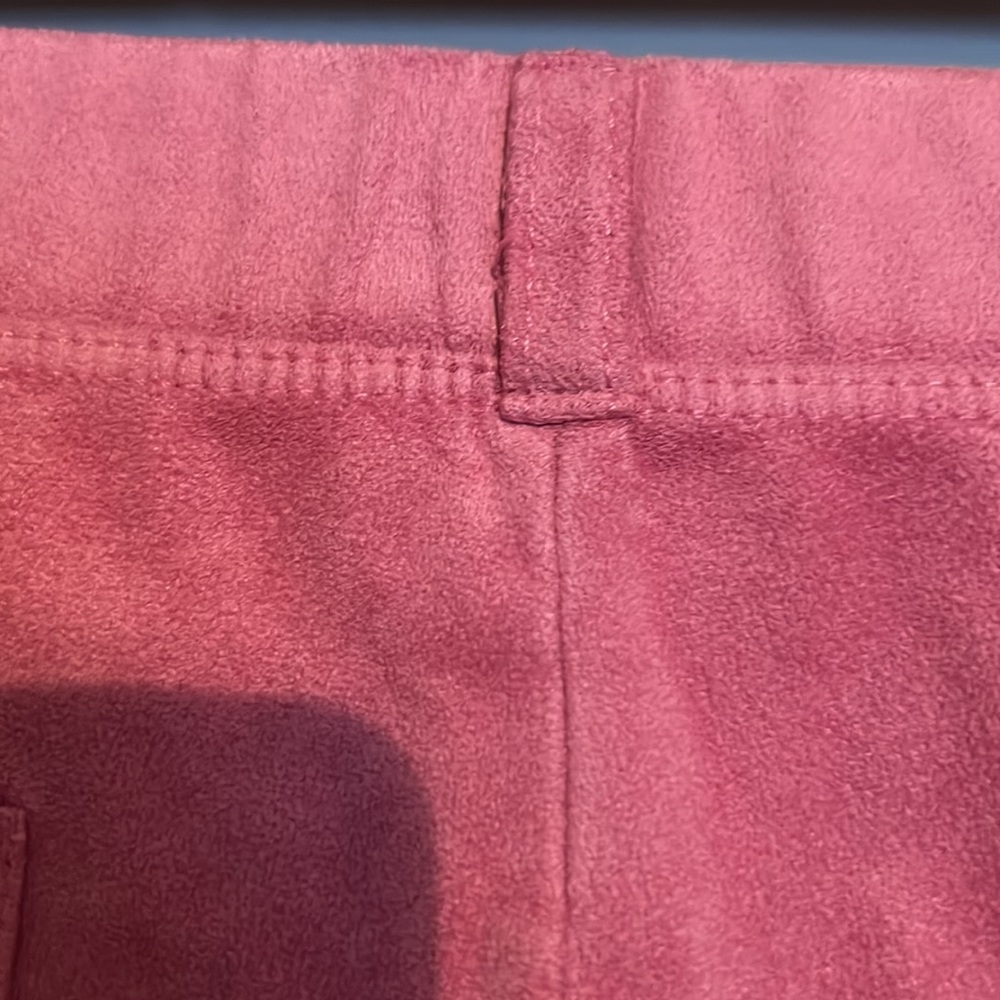 Pink polyester pants. Size Small - Picture 7 of 8